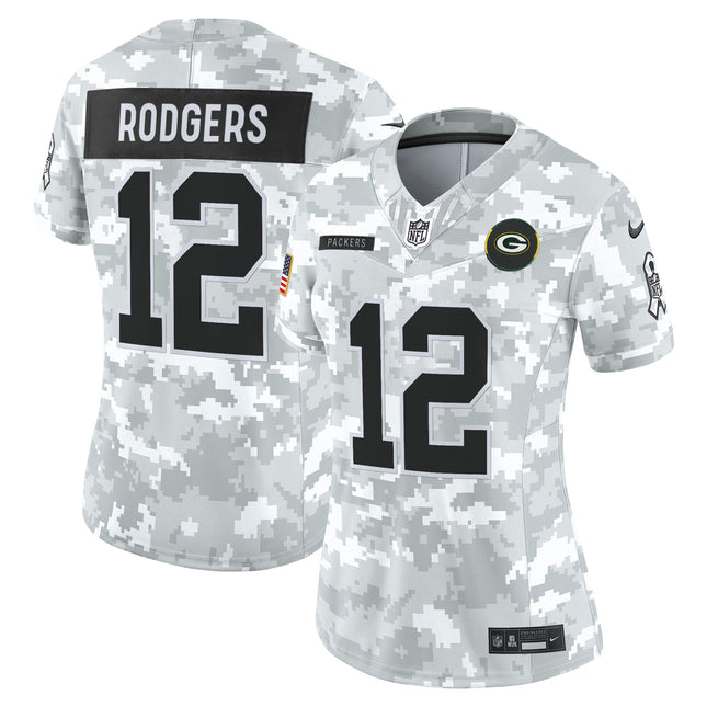 Women's Green Bay Packers 2025 Salute to Service Vapor Limited Jersey - All Stitched