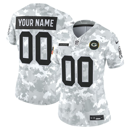 Green Bay Packers 2025 Salute to Service Vapor Limited Custom Jersey - All Stitched