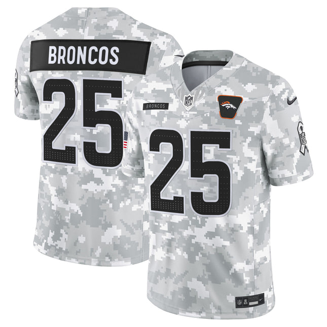 Men's Denver Broncos 2025 Salute to Service Vapor Limited Jersey - All Stitched