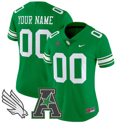 North Texas Mean Green 2025 Vapor Limited Custom Jersey - All Stitched
