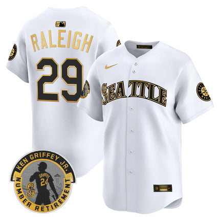 Men's Seattle Mariners 2025 Ken Griffey Jr. Patch Vapor Premier Limited Jersey - All Stitched