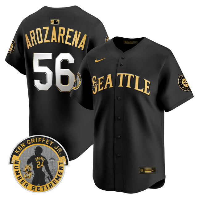 Men's Seattle Mariners 2025 Ken Griffey Jr. Patch Vapor Premier Limited Jersey - All Stitched