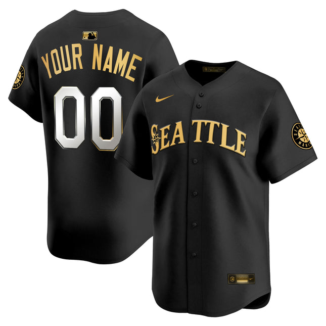Seattle Mariners 2025 Vapor Premier Limited Custom Jersey V2 - All Stitched