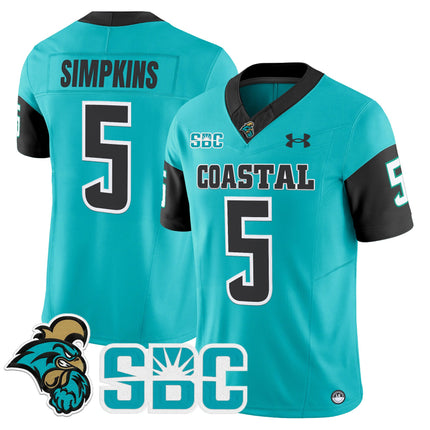 Men's Coastal Carolina Chanticleers 2025 Vapor Limited Jersey - All Stitched