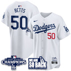 White / Mookie Betts - 50 / S
