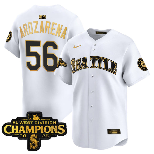 Men's Seattle Mariners 2025 AL West Division Champions Vapor Premier Jersey - All Stitched