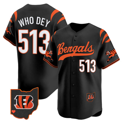 Men's Cincinnati Bengals 2025 Vapor Limited Baseball Jersey V2 - All Stitched