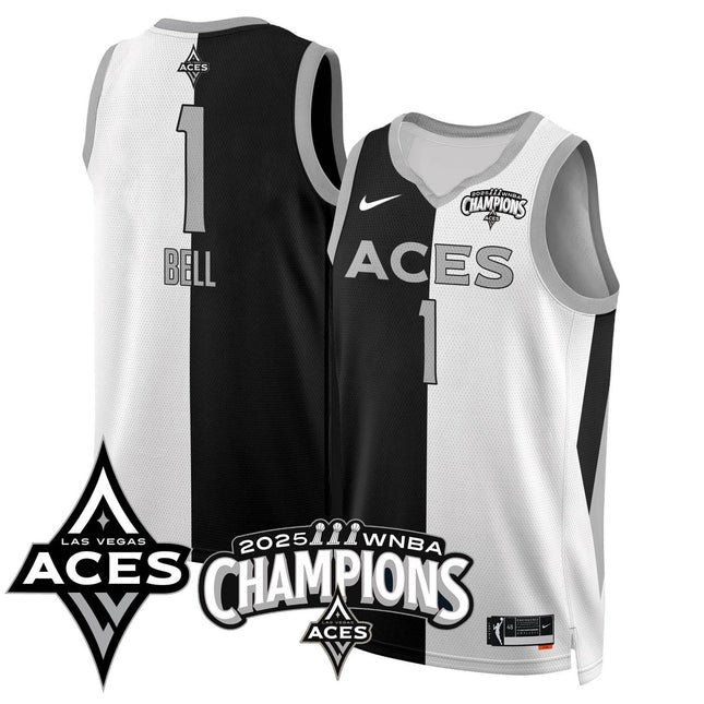 Men's Las Vegas Aces 2025 WNBA Championship Jersey - All Stitched