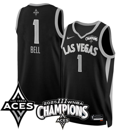 Men's Las Vegas Aces 2025 WNBA Championship Jersey - All Stitched