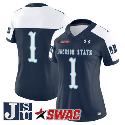 Women's Jackson State Tigers 2025 Vapor Limited Jersey V2 - All Stitched