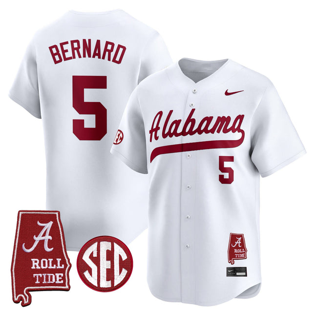 Men's Alabama Crimson Tide 2025 Vapor Baseball Jersey - Alabama Map - All Stitched