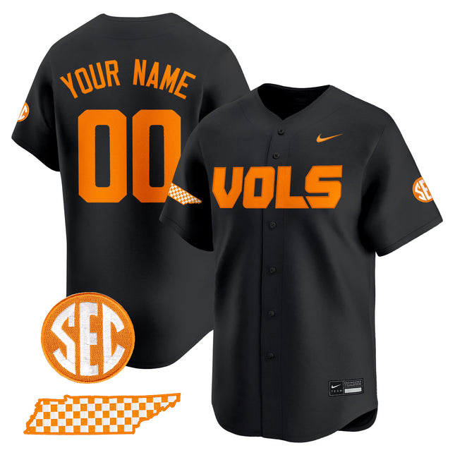 Tennessee Volunteers 2025 Vapor Baseball Custom Jersey - All Stitched