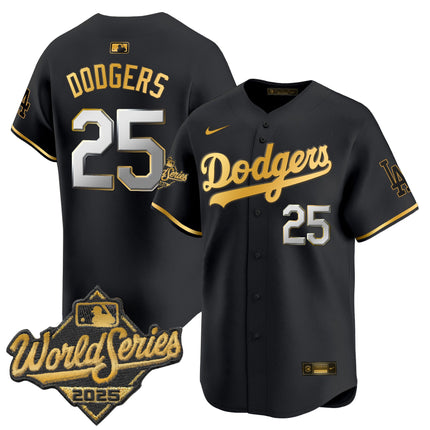 Men's Dodgers 2025 World Series Vapor Premier Limited Jersey - All Stitched