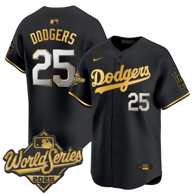 Men's Dodgers 2025 World Series Vapor Premier Limited Jersey - All Stitched