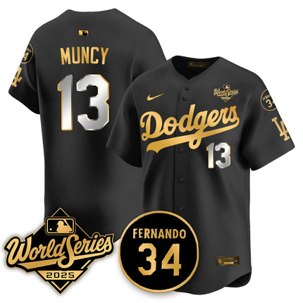 Los Angeles Dodgers 2025 National League Champions Jersey - All Stitched