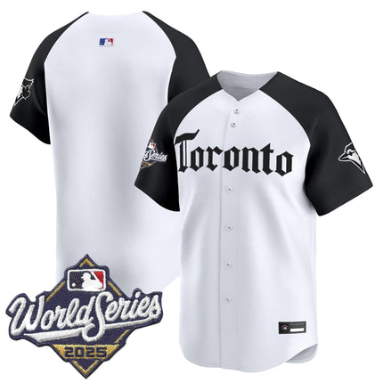 Men's Toronto Blue Jays 2025 World Series Vapor Premier Limited Jersey - Gothic North Edition - All Stitched
