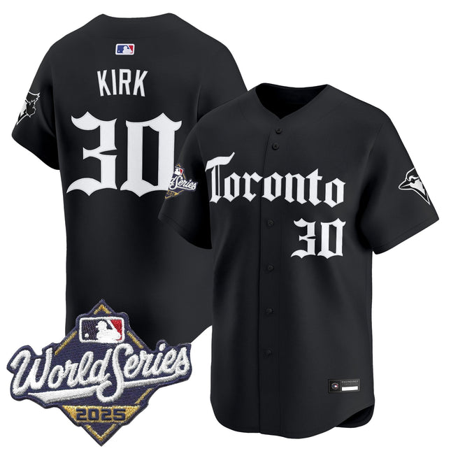 Men's Toronto Blue Jays 2025 World Series Vapor Premier Limited Jersey - Gothic North Edition - All Stitched