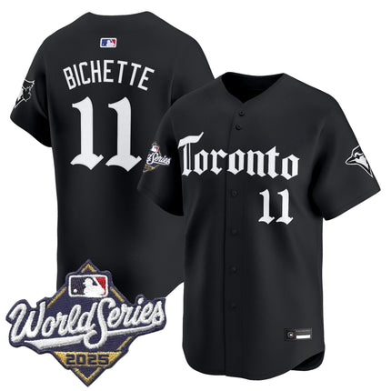 Men's Toronto Blue Jays 2025 World Series Vapor Premier Limited Jersey - Gothic North Edition - All Stitched
