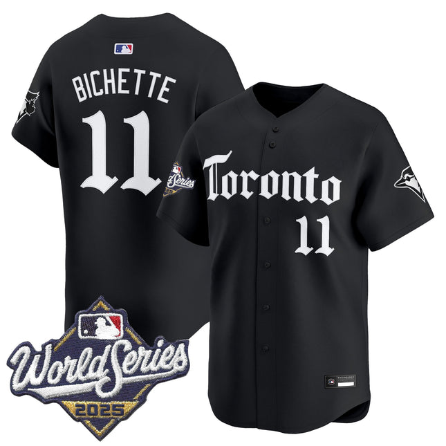 Men's Toronto Blue Jays 2025 World Series Vapor Premier Limited Jersey - Gothic North Edition - All Stitched