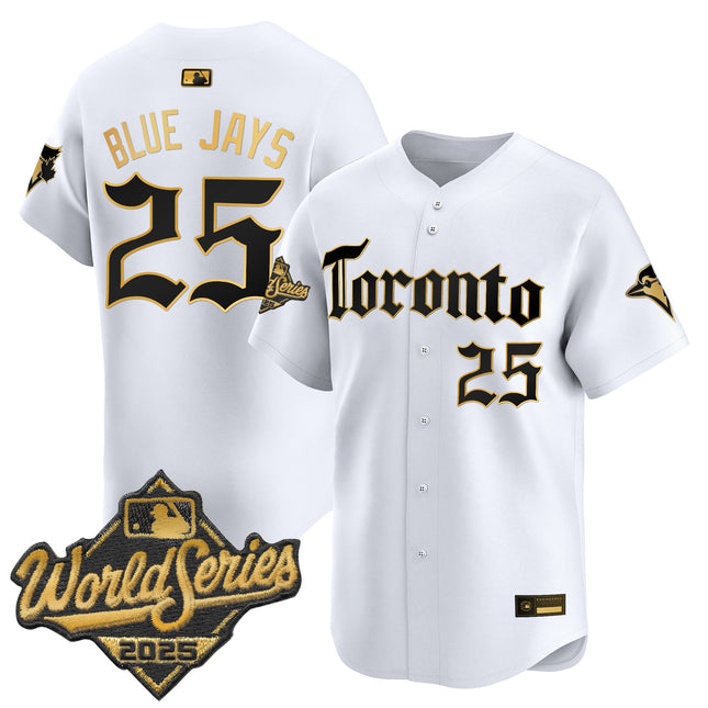 Men's Toronto Blue Jays 2025 World Series Vapor Premier Limited Jersey - Gothic North Edition - All Stitched
