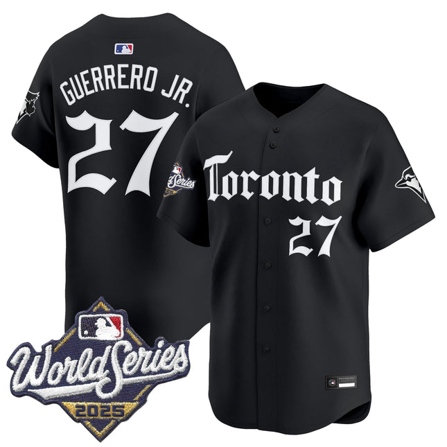 Men's Toronto Blue Jays 2025 World Series Vapor Premier Limited Jersey - Gothic North Edition - All Stitched