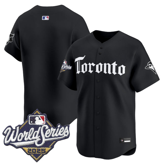 Men's Toronto Blue Jays 2025 World Series Vapor Premier Limited Jersey - Gothic North Edition - All Stitched