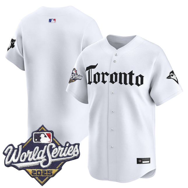 Men's Toronto Blue Jays 2025 World Series Vapor Premier Limited Jersey - Gothic North Edition - All Stitched