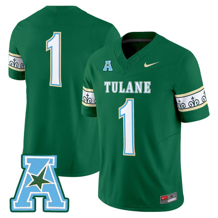 Men's Tulane Green Wave 2025 'City Edition' Vapor Limited Jersey - All Stitched