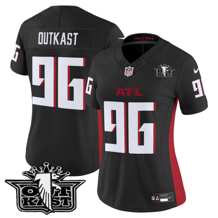 Women's Outkast x Atlanta Falcons 2025 Vapor Limited Jersey - All Stitched