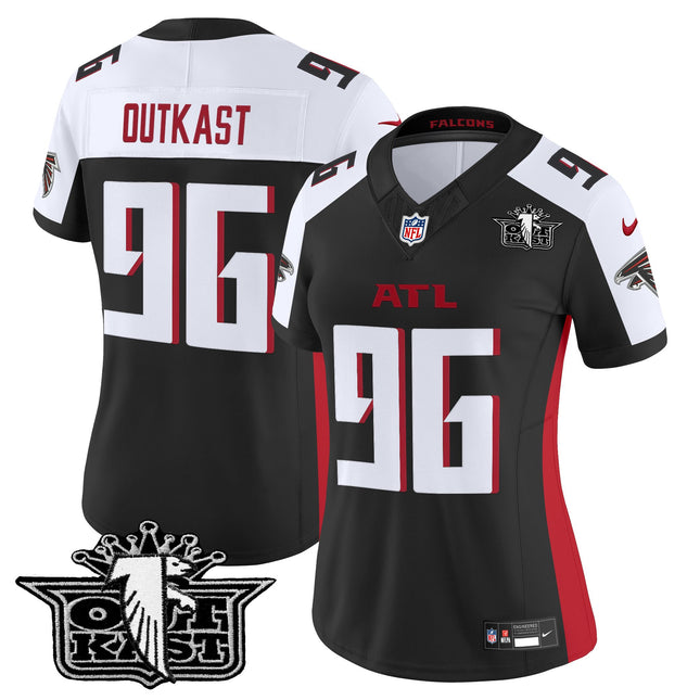 Women's Outkast x Atlanta Falcons 2025 Vapor Limited Jersey - All Stitched