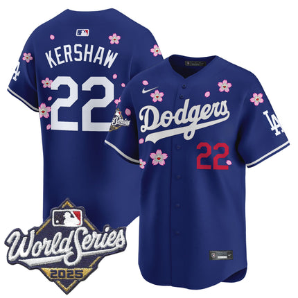 Men's Dodgers 2025 World Series x Tokyo Series Vapor Premier Limited Jersey - Stitched