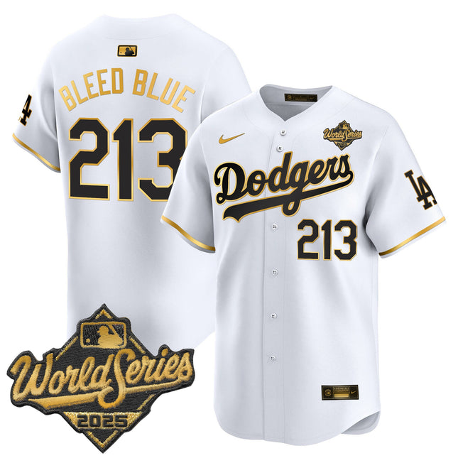 Men's Dodgers 2025 World Series Vapor Premier Limited Jersey V2 - All Stitched