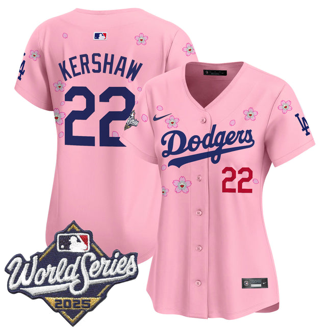 Women's Dodgers 2025 World Series x Tokyo Series Vapor Premier Limited Jersey - Stitched