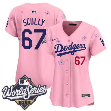 Women's Dodgers 2025 World Series x Tokyo Series Vapor Premier Limited Jersey - Stitched
