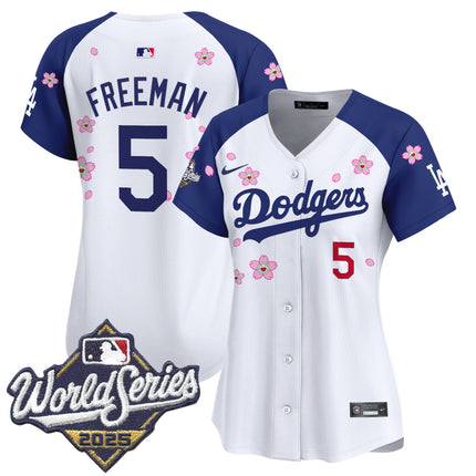 Women's Dodgers 2025 World Series x Tokyo Series Vapor Premier Limited Jersey - Stitched