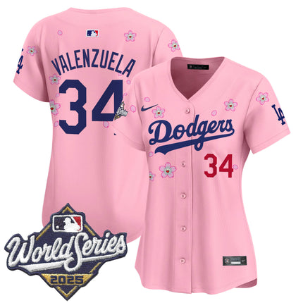 Women's Dodgers 2025 World Series x Tokyo Series Vapor Premier Limited Jersey - Stitched