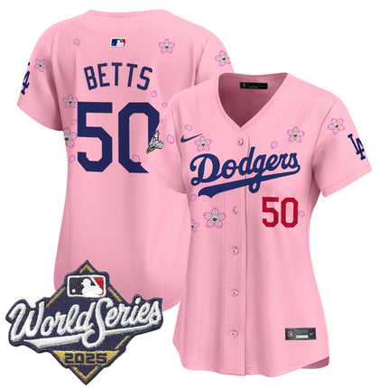 Women's Dodgers 2025 World Series x Tokyo Series Vapor Premier Limited Jersey - Stitched