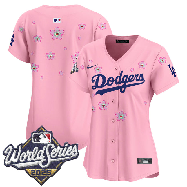 Women's Dodgers 2025 World Series x Tokyo Series Vapor Premier Limited Jersey - Stitched