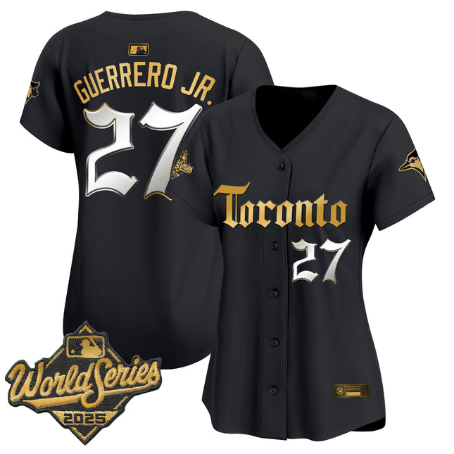 Women's Toronto Blue Jays 2025 World Series Vapor Premier Limited Jersey - Gothic North Edition - All Stitched