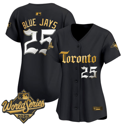Women's Toronto Blue Jays 2025 World Series Vapor Premier Limited Jersey - Gothic North Edition - All Stitched