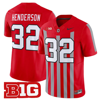 Men's Ohio State Buckeyes Throwback Vapor Limited Jersey - All Stitched