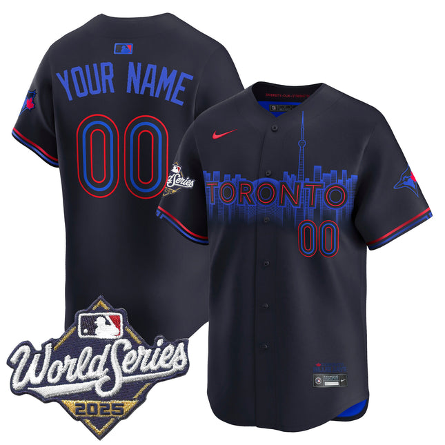 Toronto Blue Jays 2025 World Series Vapor Premier Limited Custom Jersey - All Stitched