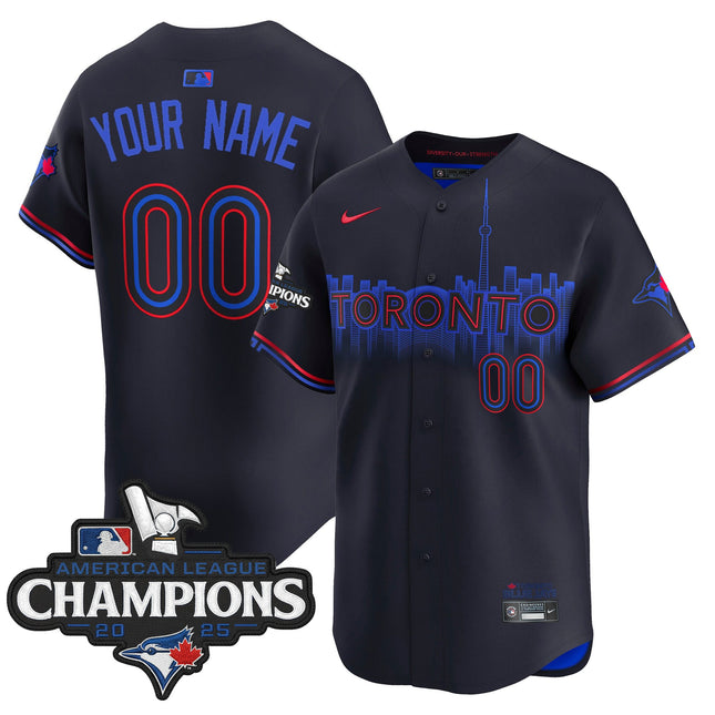 Toronto Blue Jays 2025 American League Champions Vapor Premier Limited Custom Jersey - All Stitched