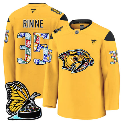 Men's Nashville Predators 2025 Hispanic Music Heritage Night Premium Jersey - All Stitched