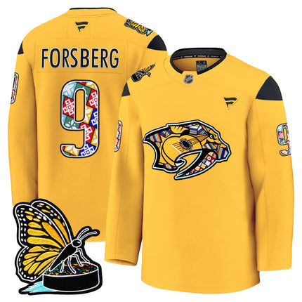 Men's Nashville Predators 2025 Hispanic Music Heritage Night Premium Jersey - All Stitched