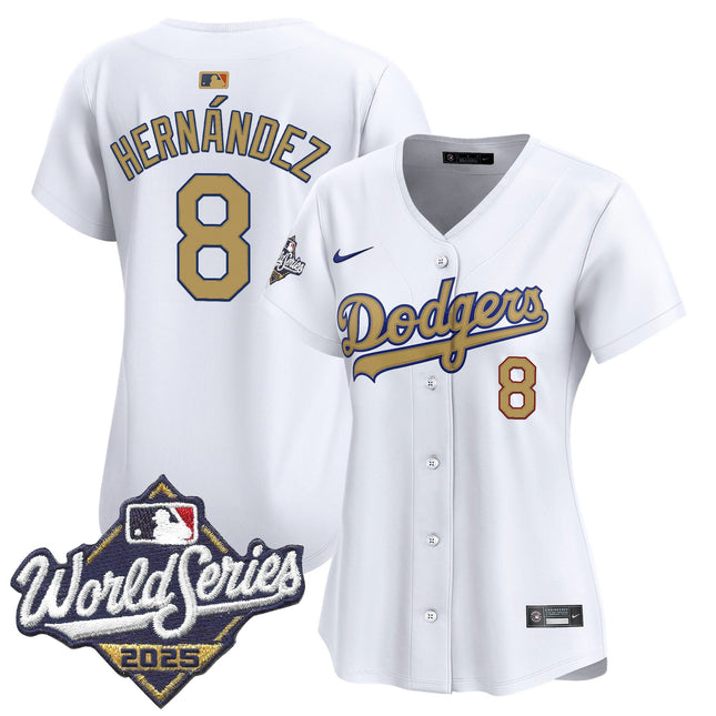 Dodgers 2025 World Series Gold Vapor Premier Limited Jersey - All Stitched
