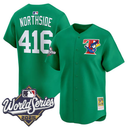 Men's Toronto Blue Jays Throwback Vapor Premier Limited Jersey - 2025 World Series Patch - All Stitched