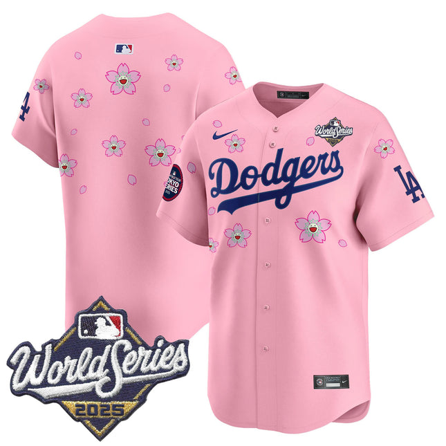 Men's Dodgers 2025 World Series x Tokyo Series Vapor Premier Limited Jersey V2 - Stitched