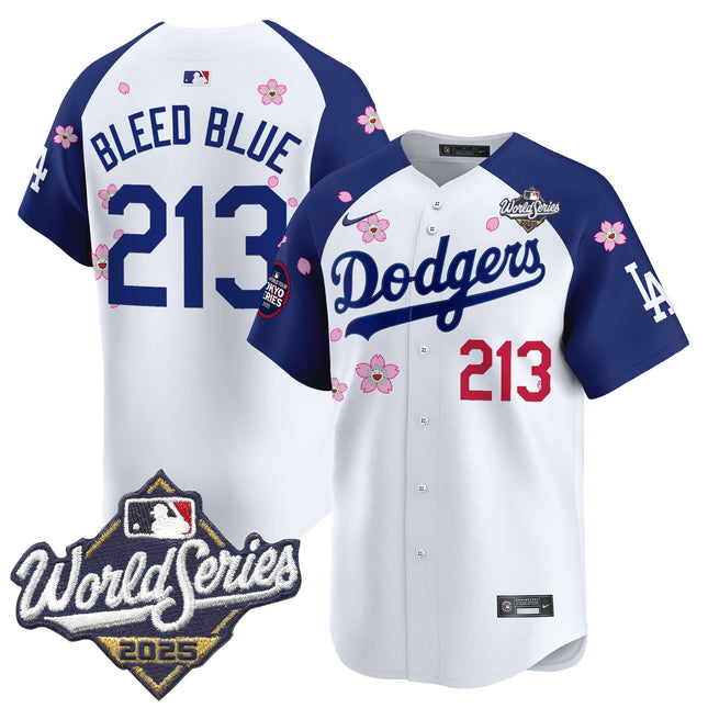 Men's Dodgers 2025 World Series x Tokyo Series Vapor Premier Limited Jersey V2 - Stitched