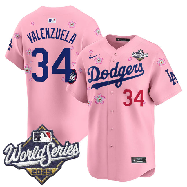 Men's Dodgers 2025 World Series x Tokyo Series Vapor Premier Limited Jersey V2 - Stitched